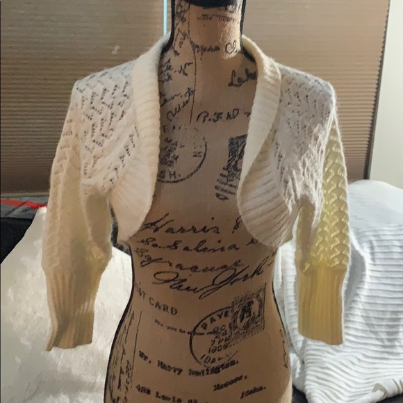 Dkny Sweaters - DKNY Jeans cream colored shrug